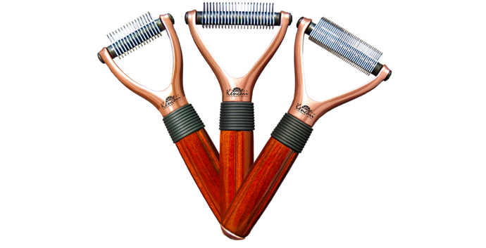 Kenchii Grooming - Shedding Pet Rake Dog & Pet Groomers - Choose No. of Teeth - 16, 23, 40, or Set