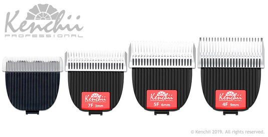 Kenchii Grooming & Beauty - Flash Clipper Blades - 3F, 5F, 4F, 7F, Detail, Sets