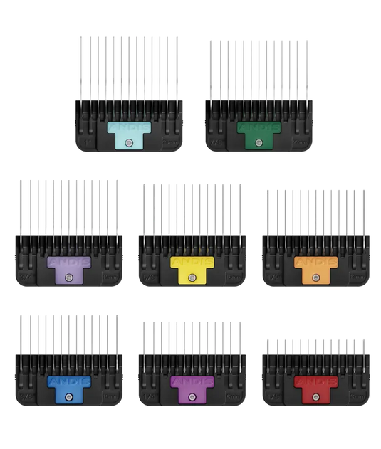 Andis Wide Blade Combs 8-Piece Set