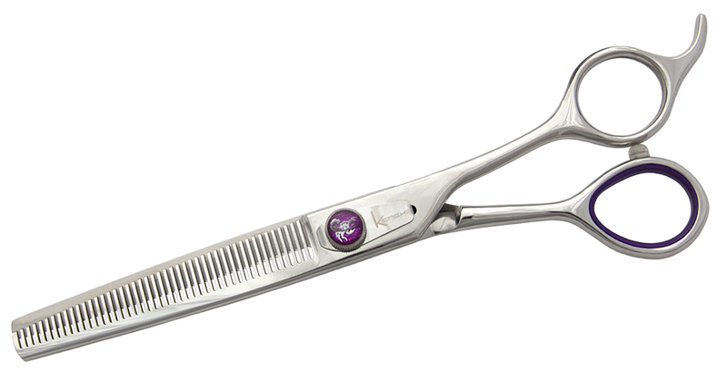 Load image into Gallery viewer, Kenchii Grooming - Scorpion Texture Shears - Choose 24 or 46 Teeth
