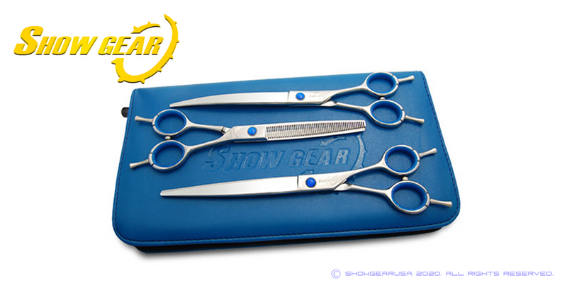 Load image into Gallery viewer, Show Gear Supreme Righty 8.0 Pet Grooming Shears - Choose Straight, Curved, or Set
