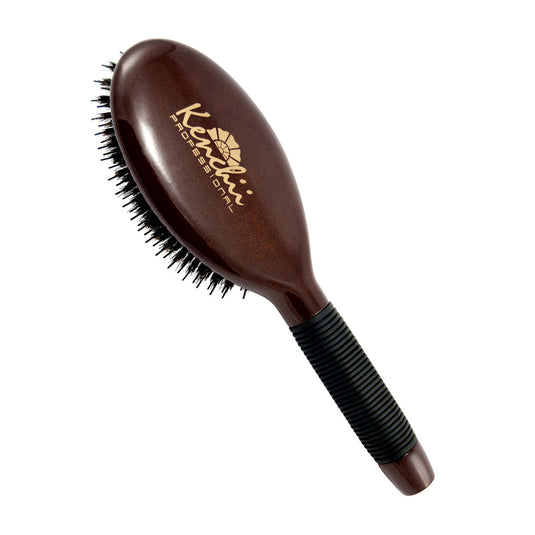 Large Boar and Nylon Bristle Brush with One-piece Maple Body