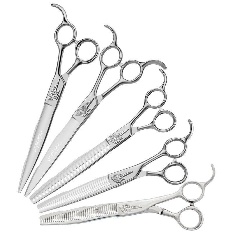 Load image into Gallery viewer, Kenchii Grooming - Jonathan David 7.5&quot;-8.5&quot; Shears / Scissors Choose Straight or Curved
