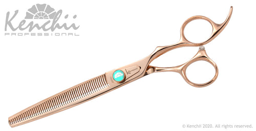 Kenchii Grooming - Rose Gold Texture Shears - Choose 25 or 54 Teeth