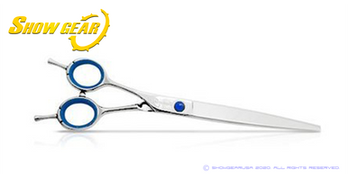 Load image into Gallery viewer, Show Gear Supreme Lefty 8.0 Pet Grooming Shears - Choose Straight, Curved, Set
