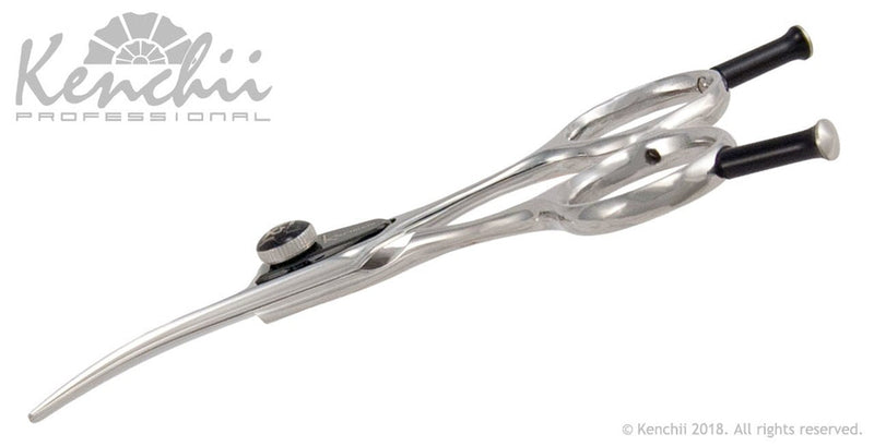Load image into Gallery viewer, Kenchii Grooming - Five Star Even Handle Shears / Scissors Choose Straight or Curved and Your Size from 4.5 to 8.5
