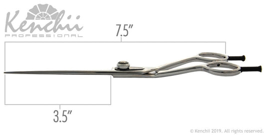 Kenchii Grooming - Five Star Bent Shank Shears 7.5 or 8.5 / Scissors Choose Straight or Curved