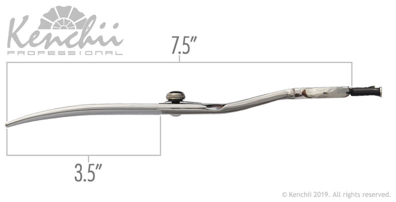 Load image into Gallery viewer, Kenchii Grooming - Five Star Bent Shank Shears 7.5 or 8.5 / Scissors Choose Straight or Curved
