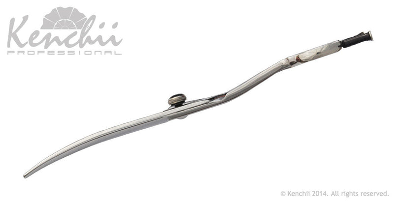 Load image into Gallery viewer, Kenchii Grooming - Five Star Bent Shank Shears 7.5 or 8.5 / Scissors Choose Straight or Curved
