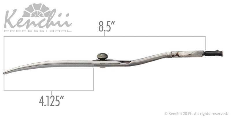 Load image into Gallery viewer, Kenchii Grooming - Five Star Bent Shank Shears 7.5 or 8.5 / Scissors Choose Straight or Curved

