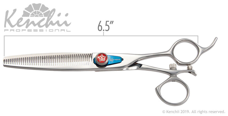 Load image into Gallery viewer, Kenchii Grooming - Five Star Swivel 46 Tooth Thinning Shear
