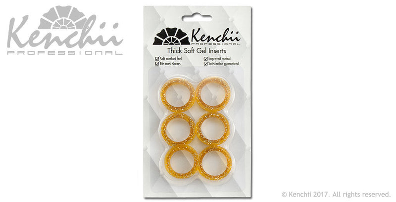 Load image into Gallery viewer, Kenchii Extra Soft Premium Quality Shear Finger Ring Inserts Thick - Choose Your Color
