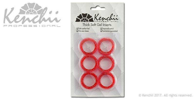 Load image into Gallery viewer, Kenchii Extra Soft Premium Quality Shear Finger Ring Inserts Thick - Choose Your Color
