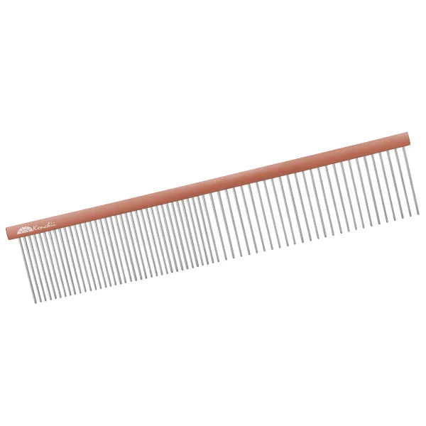 Kenchii™ Premium Satin Rose Gold Grooming Comb - Medium 7.5