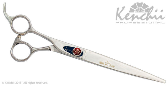 Kenchii Grooming - Lefty Five Star Offset Shears / Scissors Choose Straight or Curved and Your Size from 7.0 to 9.0