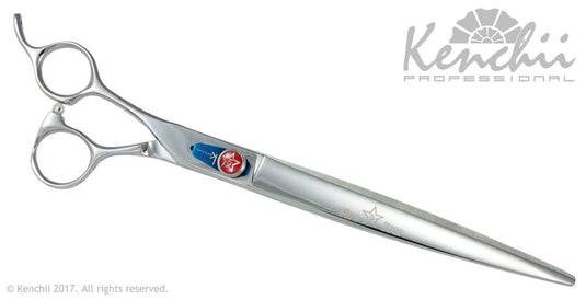 Kenchii Grooming - Lefty Five Star Offset Shears / Scissors Choose Straight or Curved and Your Size from 7.0 to 9.0