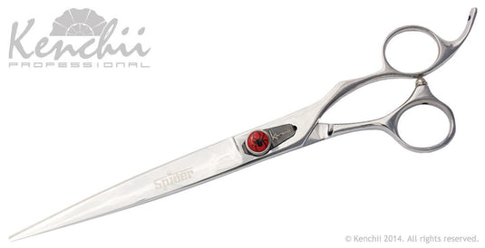 Kenchii Grooming - Spider Offset Handle 8.0 Shears / Scissors Choose Straight or Curved