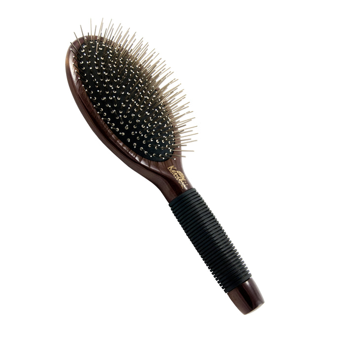 Kenchii Large Metal Pin Brush with One-piece Maple Body