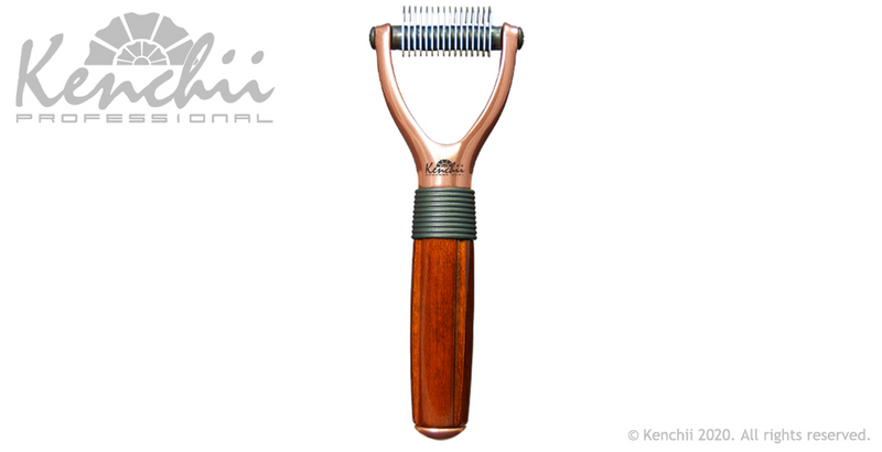 Load image into Gallery viewer, Kenchii Grooming - Shedding Pet Rake Dog &amp; Pet Groomers - Choose No. of Teeth - 16, 23, 40, or Set
