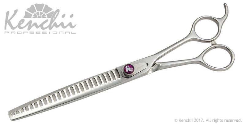 Load image into Gallery viewer, Kenchii Grooming - Scorpion Texture Shears - Choose 24 or 46 Teeth
