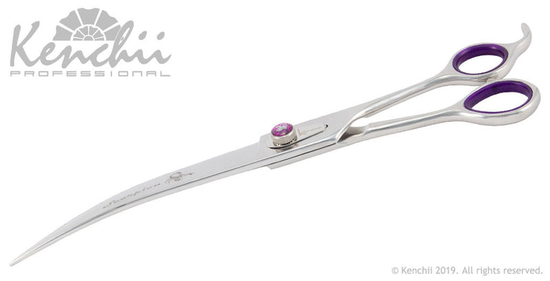Load image into Gallery viewer, Kenchii Grooming - Scorpion Shears - Choose Straight or Curved and Your Size from 7.0 to 9.0
