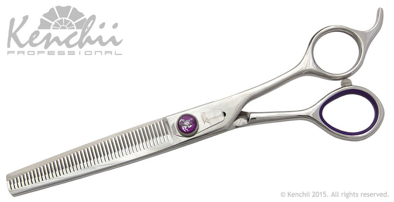 Load image into Gallery viewer, Kenchii Grooming - Scorpion Texture Shears - Choose 24 or 46 Teeth
