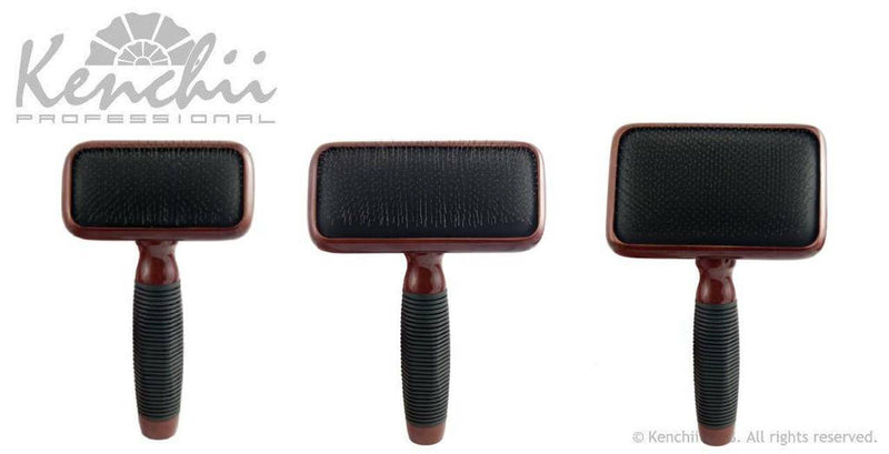Load image into Gallery viewer, Kenchii Slicker Brush for Professional Dog Groomers Undercoat Removal - Choose Your Size
